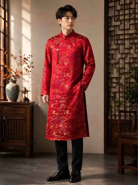 Men’s Ao Dai – Heritage Landscape Collection Gấm Sơn Thủy