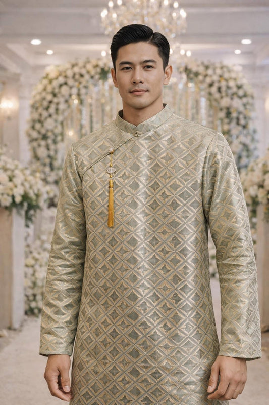 Men's Brocade Diamond Collection Ao Dai