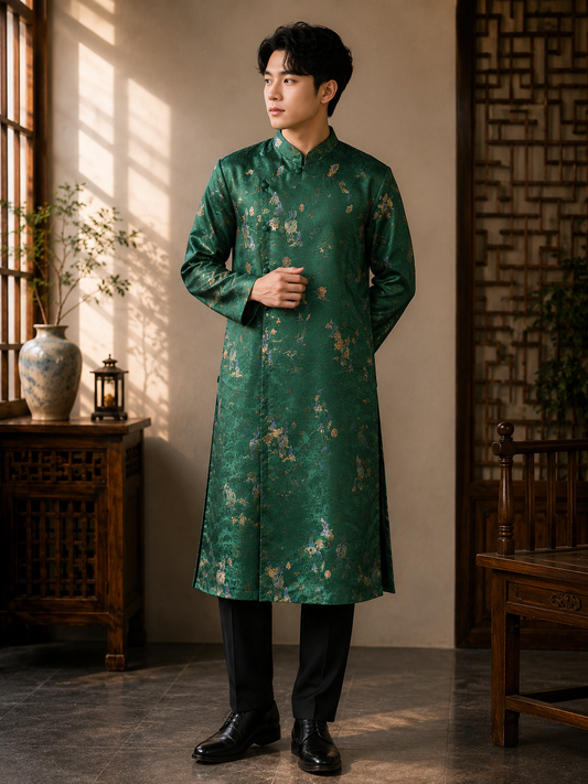 Men’s Ao Dai Imperial Heritage Brocade Collection Gấm Cung Đình