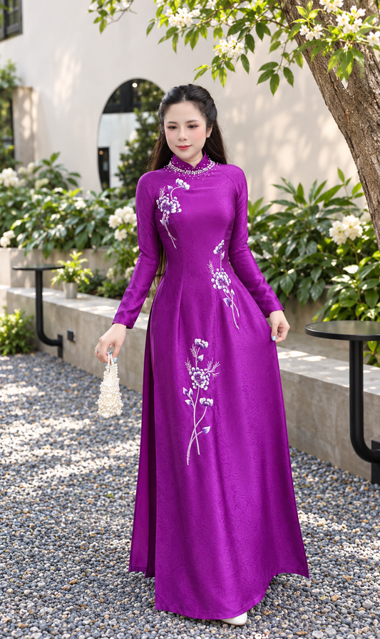 Traditonal Indo Silk - Hue Purple