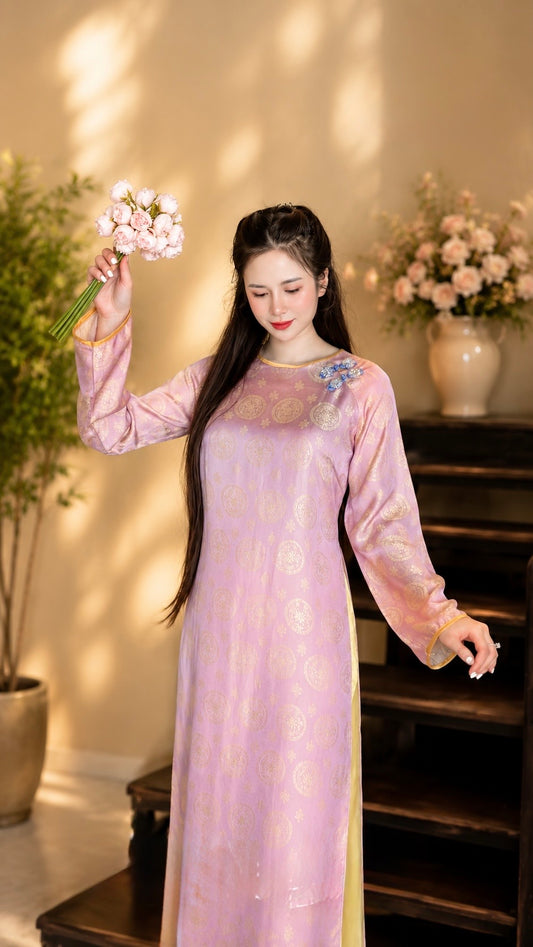 Modern Silk Áo Dài – Light Purple