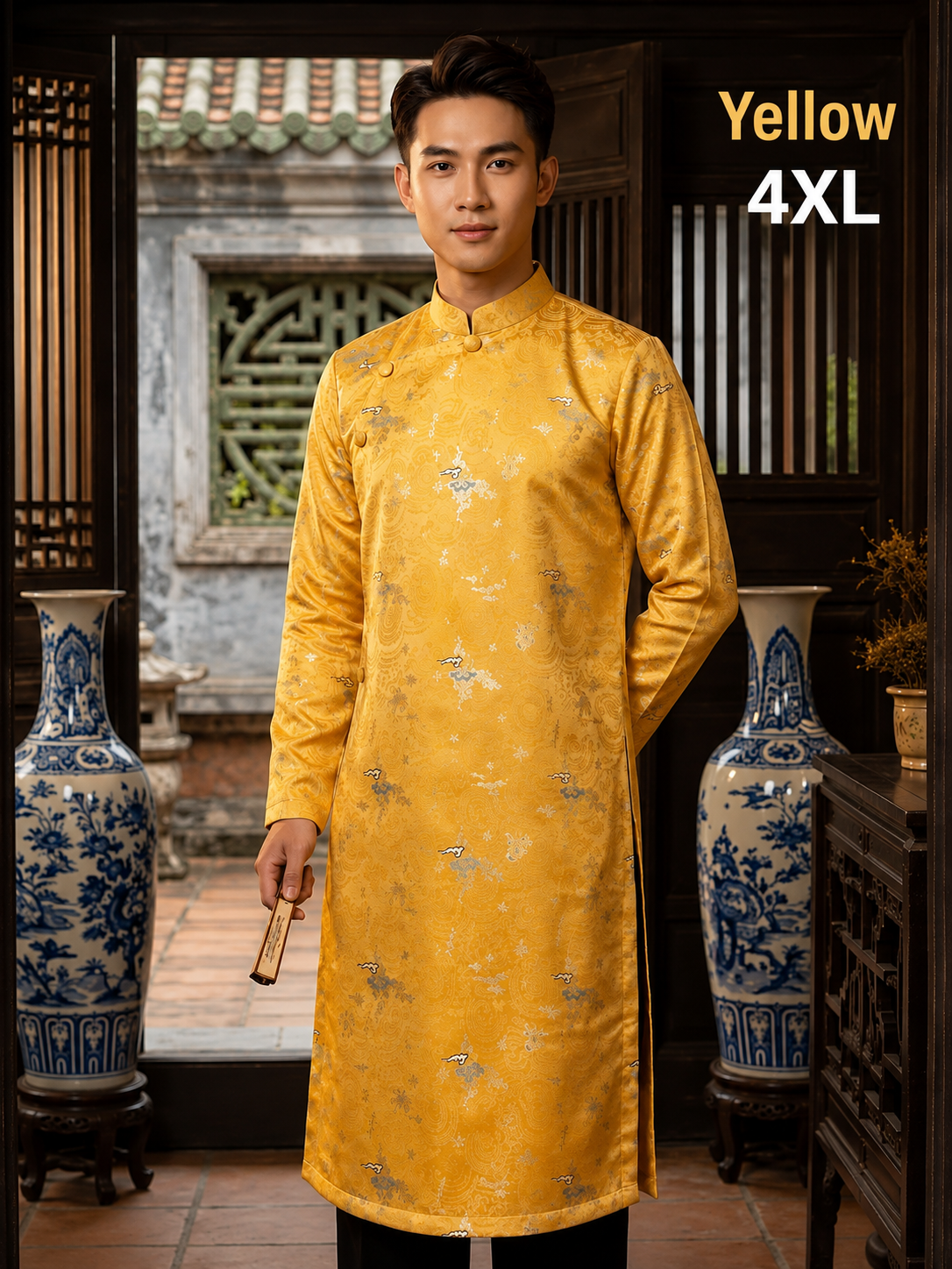 Men’s Ao Dai Imperial Heritage Brocade Collection Gấm Cung Đình