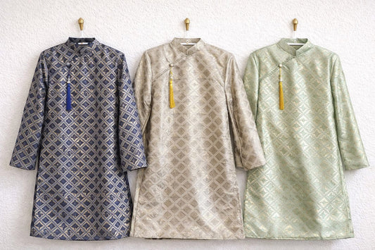 Men's Brocade Diamond Collection Ao Dai