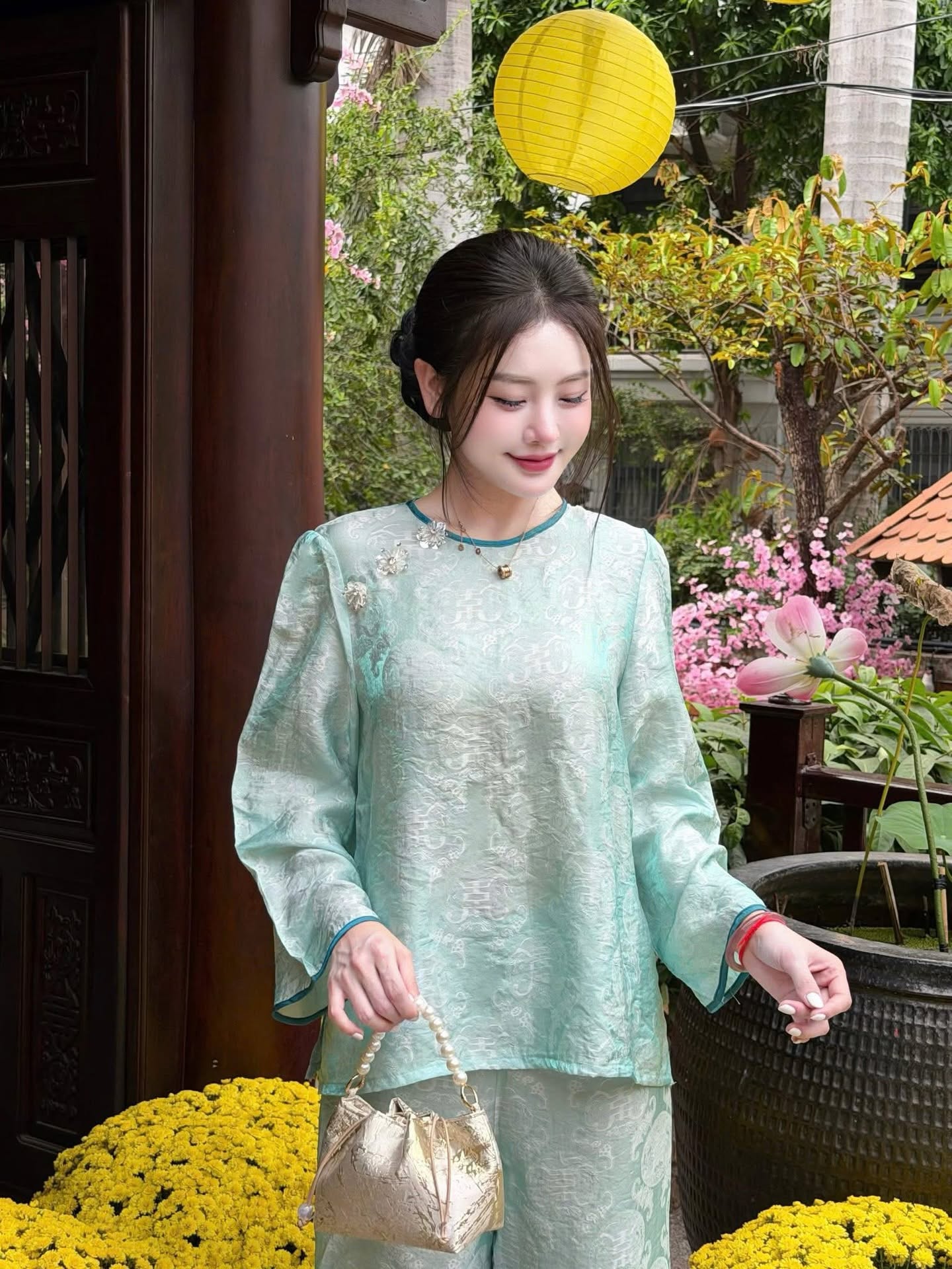 Tencel Lay-Buddhist Robe (Pháp Phục) Set – Cobalt Blue