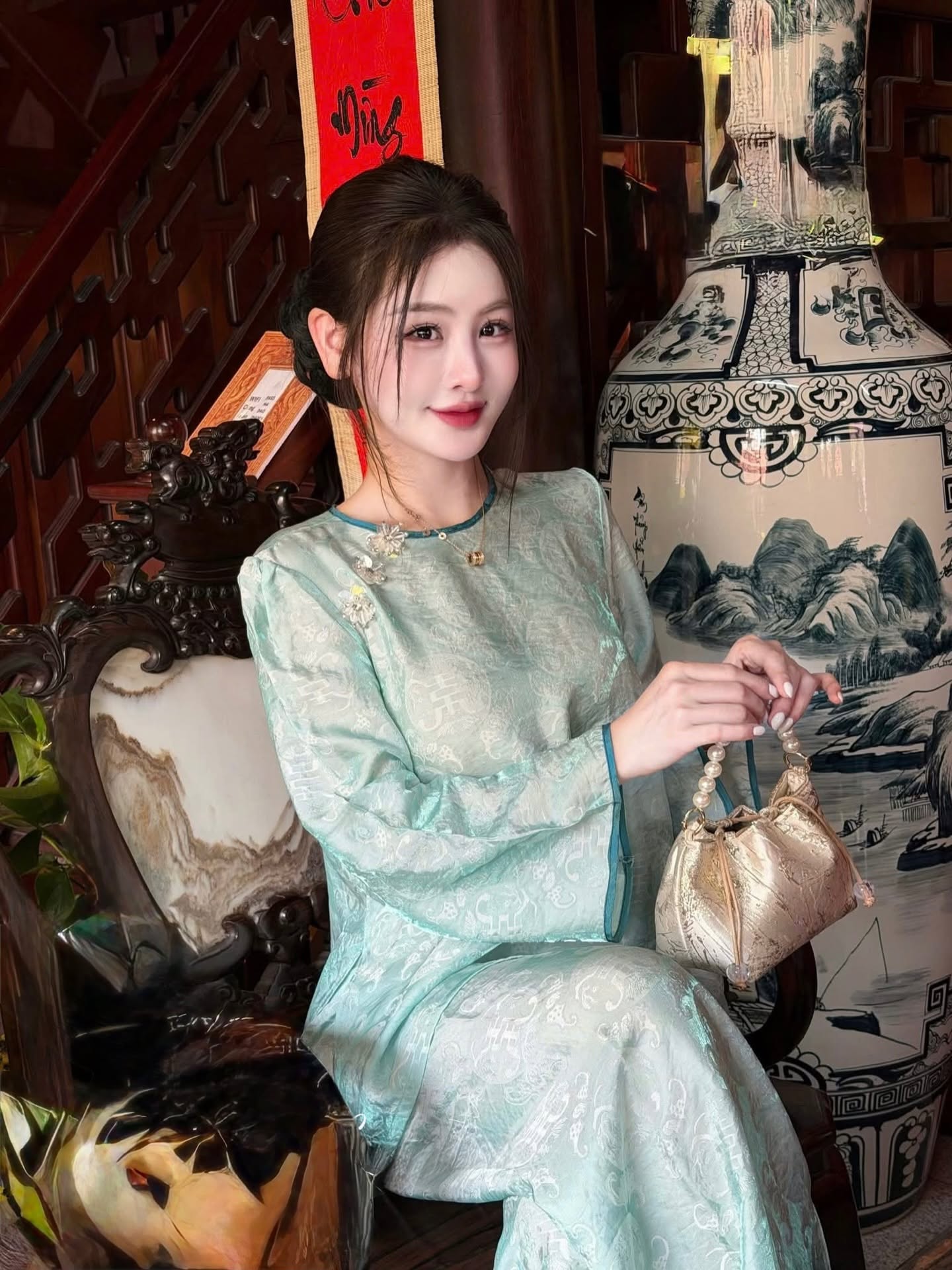 Tencel Lay-Buddhist Robe (Pháp Phục) Set – Cobalt Blue