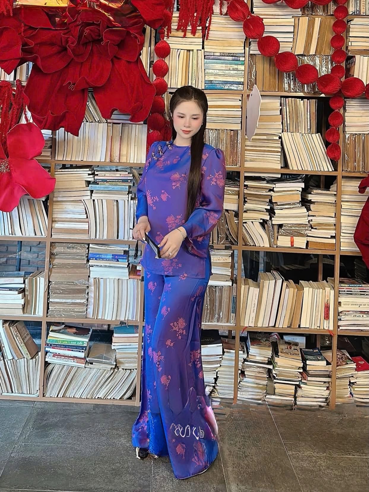 Lay-Buddhist Robe (Pháp Phục) Set – Blue-Purple