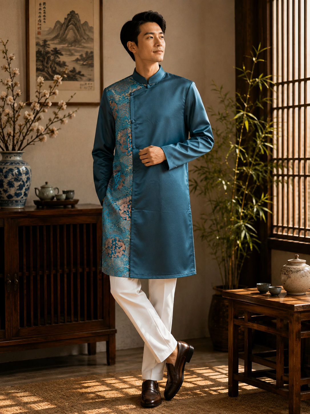 Men’s Ao Dai Heritage Brocade Collection 1